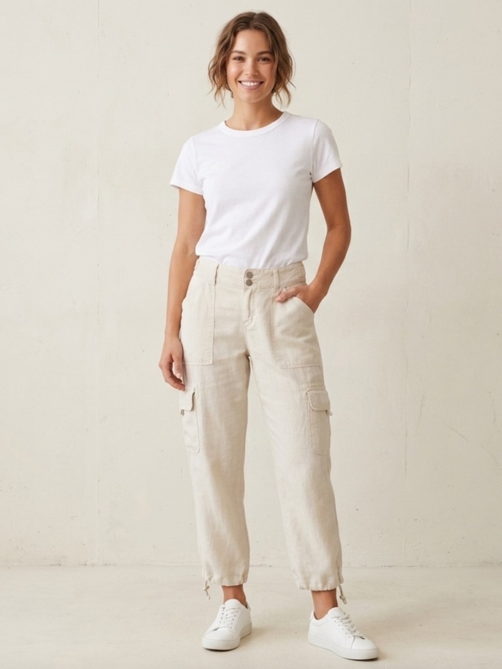 Sanctuary - Linen Cargo Pants  - Women’s 24
